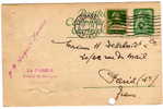 LAUSANNES  La CLOSERIE Avene De Dontigny Lettre Carte De Pierre AMIGUET A Mre SCHMIT Paris Année 1924 - Perforés