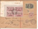 Fdi006a/ Schön Frankiertes Einschreiben 1935 Nach Paris Mit Weiterleitung (Les Wallis) - Lettres & Documents