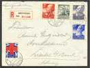 NEDERLANDS, FULL SET RED CROSS 1927 ON R-COVER, ADDRESSED TO SWITZERLAND - Covers & Documents