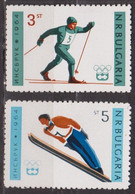 Sport - Ski Nordique - Ski De Fond, Saut à Ski - BULGARIE - Jeux Olympiques D' Innsbruck - N° 1229-1230 ** - 1964 - Ungebraucht