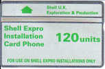 United Kingdom-cur003-120 Units-shell Expro(348b)-(thermographic Band)550b-used Card - Boorplatformen