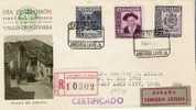 PAE018/ ANDORRA -  FDC/ Einschreiben Nach Salt Lake -city,  USA 1948 - Briefe U. Dokumente