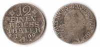 PRUSSIE   1/12  REICHSTHALER  1769  ARGENT - Taler & Doppeltaler