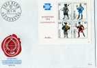 Suisse: 1974, Centenaire De L'U.P.U, Très Belle Fdc Avec Bloc Internada TB** - U.P.U.