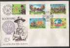 MAN - 1982 - 75° ANN. DELLO SCOUTISMO - YT 198/202 MI 203/207 FDC - Briefe U. Dokumente