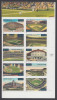 !a! USA Sc# 3510-3519 MNH PLATEBLOCK(10) W/ Top Label (UR/V1111) - Baseball Fields - Nuevos