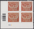 !a! USA Sc# 3646 MNH PLATEBLOCK (LL/P4444/c) - Coverlet Eagle - Nuovi