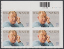 !a! USA Sc# 3659 MNH PLATEBLOCK (UR/V1111111) - Nash And Poems - Unused Stamps