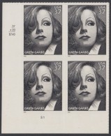 !a! USA Sc# 3943 MNH PLATEBLOCK (LL/S1) - Greta Garbo - Neufs