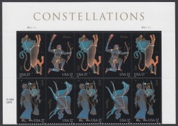 !a! USA Sc# 3945-3948 MNH PLATEBLOCK(10) (UL/P111111) W/ Top-Label (a) - Constellations - Neufs