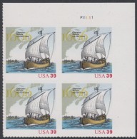 !a! USA Sc# 4073 MNH PLATEBLOCK (UR/P111111/a) - Champlain's Survey 400th Anniversary - Nuevos