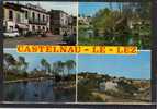 34 CASTELNAU LE LEZ Multivue, Mairie, Moulin Bleu, Parc Lunaret, Vue Générale, Panhard, Ed YPA 119, CPSM 10x15, 1968 - Castelnau Le Lez