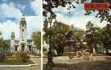 CARACAS.VENEZUELA.ESTATUA DEL LIBERTADOR SIMON BOLIVAR EN LA PLAZA BOLIVAR Y EL PANTEON NACIONAL... - Venezuela