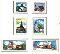 SUECIA 1997 - ARQUITECTURA - IGLESIAS - EGLISSES - CHURCHES - YVERT 1958-1963** - Unused Stamps