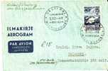 SF-M025 / FINNLAND -  Luftpostleichtbrief 9.10.49 Mit UPU (Aerogram) - Lettres & Documents