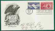 USA - 20c SPECIAL DELIVERY On FIRST DAY 1954 CACHETED With AMERICAN EAGLE COVER - Scott # E20 - Express & Recommandés