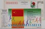 Runing,flag,China 2000 Sydney Olympic Games China Team 25 Events Advertising Pre-stamped Card - Sommer 2000: Sydney