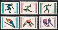 BULGARIA / BULGARIE - 1964 - Jeux Olimpiques Hiver - Innsbruck´64 - 6v** - Ungebraucht