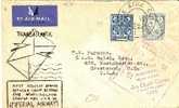 IRL062 / Transatlantik-Erstflug 1939 Lichtschwert/Keltisches Kreuz (First Flight) - Cartas & Documentos