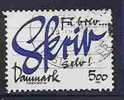 DENMARK - CAMPAGNE D'INCITATION COMUNIQUER Par L'ÉCRIT- Yvert # 1066  - VF USED - Usati