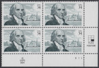 !a! USA Sc# 3545 MNH PLATEBLOCK (LR/B11) - James Madison - Nuevos