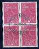 DENMARK - GARDONS Le DANEMARK PROPRE - Yvert # 1013 - Block Of 4  - VF USED - Usado