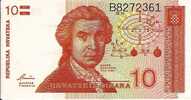 10 Dinara   "CROATIE"  1991     UNC    Bc 24 - Croatie