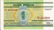 1 Rublei  "BIELORUSSIE"  2000    UNC    Ro 9 - Wit-Rusland