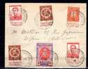 Belgique 1915, Lettre Avec Lion Debout, Albert 1er, Croix-Rouge, - 1914-1915 Rode Kruis