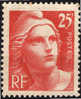 FRANCE 1946 - YT N° 729 ** - Marianne De Gandon - 25f Orange - 1945-54 Marianne Of Gandon