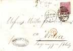 GBV098 / Six Pence, Pl.9, 1871 Liverpool- Nach Intra, Italien - Cartas & Documentos