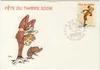 France - 2006 - CM  - Fête Du Timbre 2006 - Spirou Cachet 1er Jour Asnières Sur Seine - 2000-2009