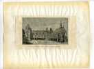 - LA COUR DU PALAIS DE BLOIS  . REPRO DU XIXe S. D´UNE GRAVURE DECOUPEE ET COLLEE SUR PAPIER - Artis Historia