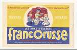 Buvard Francorusse: Dessert, Creme Et Pudding, Enfants Sous Un Parapluie (08-609) - Sucreries & Gâteaux