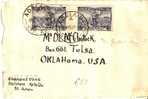 AUS211 / Frau Auf Muschel(Symbol)Paar Mit  Zwischensteg 1936, Oklahoma  USA - Covers & Documents