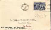 Aus249/ S.A., 100 Jahr,  Mit Passendem Stempel 1936(Melbourne To Westerntown USA - Cartas & Documentos