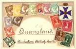 QLD010 / AK Mit Qld.-Briefmarken ** - Cartas & Documentos