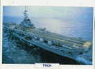 Porte Avion Foch Marine Bateau Navale Aircraft Carrier Warship Navy Aviation Kriegsschiff Flugzeugträger - Boten