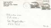Entero Postal CANADA Shawinigan 1985. Railroad - 1953-.... Reign Of Elizabeth II