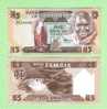 ZAMBIA  5  KWACHA  ND (1.980-88)    KM#25     PLANCHA/UNC  (BT)   DL-5099 - Sambia