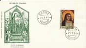 ITALIA 1966  FDC GIOTTO DI BONDONE: PITTORE . ANNULLO PARMA. - Madonne