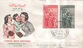 SIRIA - REPUBBLICA ARABA UNITA - UAR - 1959 - GIORNATA DELLA MADRE ARABA - YT 114/115 FDC - Moederdag