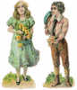 DECOUPI - DIE-CUT JEUNE HOMME ET JEUNE FILLE Hauteur 8 Cm - Andere & Zonder Classificatie