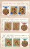 POLAND 1965 MIX OLYMPIC GAMES TOKYO, POLISH MEDAL WINNERS BLOCKS Of 3 MNH - Neufs