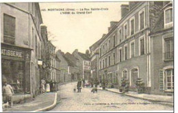 MORTAGNE AU PERCHE  La Rue Sainte Croix L'hôtel Du Grand Cerf - Mortagne Au Perche