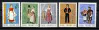 Finlande ** N° 674 à 678 - Série Courante. Costumes Nationaux (I) - Used Stamps