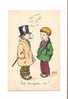 BELLE CARTE D'EDMOND SORNEIN, 2 ENFANTS " Sale Bourgeois, Va ! " - Ebner, Pauli