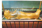 CP - THE EGYPTIAN MUSEUM - CAIRO - 264 - THE INNERMOST COFFIN OF THICK GOLD OF KING TUT ANKH AMUN - MASSIVER GOLDSARG KO - Antiek