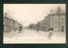 Ham (80) - Avenue De La Gare Avant L'incendie De La Ville Par Les Allemands En 1918 ( Ed. VASSET 34 Café Tabac ) - Ham