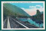 RAILWAY - THE CONEMAUGH RIVER, NEAR NEW FLORENCE - PENNSYLVANIA RAILROAD UNUSED VINTAGE POSTCARD - Ouvrages D'Art